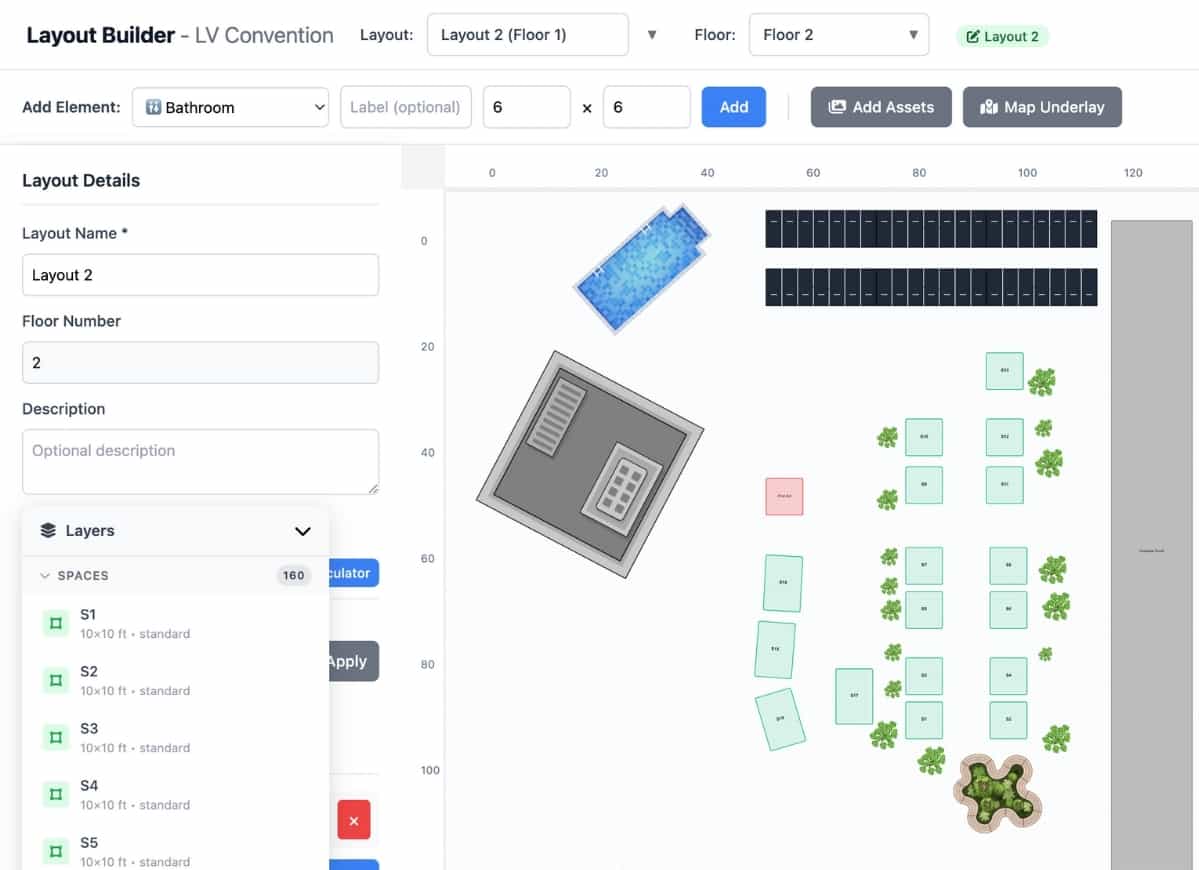 Venue Builder - Vendor Space Management